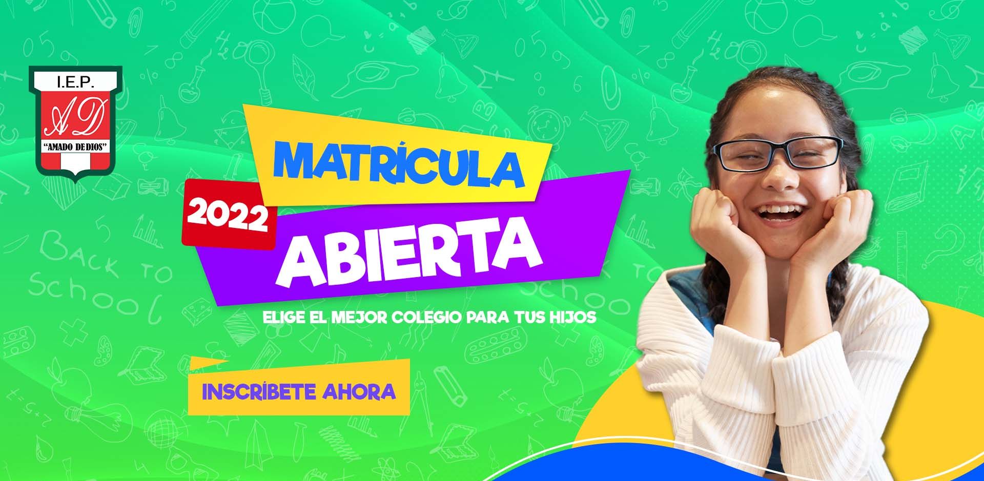 MATRÍCULA ABIERTA 2022 - Featured image